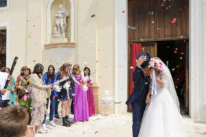 Lancio del riso all'uscita dalla chiesa a Rovigo